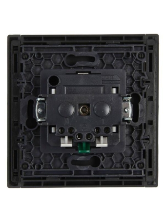 Розетка СП FORTE&PIANO FP313 16А с заземл. защ. шторки безвинт. крепл. сер. IEK FP-R14-16-1-K03