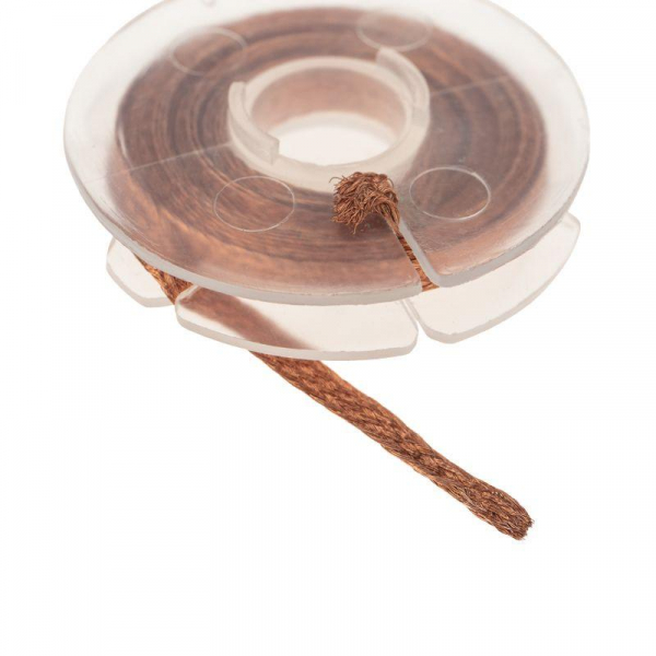 Лента медная для удаления припоя d2.5мм 1.5м Rexant 09-3003