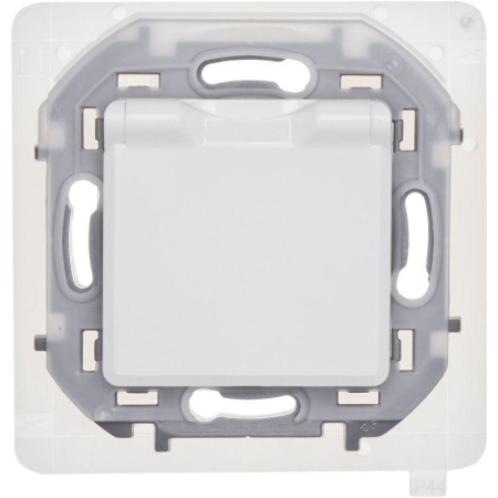 Розетка 1-м СП Inspiria 16А IP44 250В 2P+E защ. шторки с крышкой немецк. стандарт механизм бел. IEK 673740