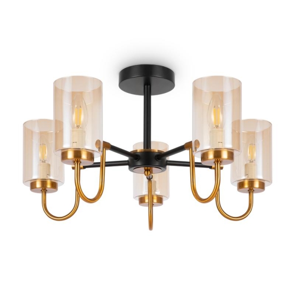 Светильник Jewel 40Вт E14х5 IP20 потолочн. Freya FR5321CL-05BZ