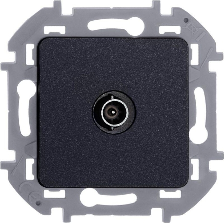 Розетка телевизионная проходная TV Inspiria 14дБ 5-862мГц механизм антрацит IEK 673863