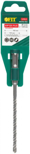 Бур по бетону SDS PLUS с двойн. резьбой 6х160мм FIT 32913