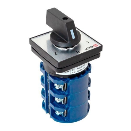 Переключатель кулачковый ПК-1-43 3п 63А "1-0-2" IP65 EKF pk-1-43-63-65