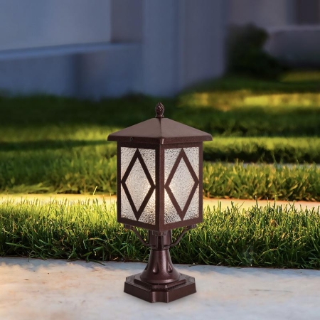 Светильник Heim 1х40Вт E27 IP44 ландшафтный Voltega VGL7210FL-01BR