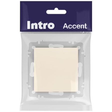 Переключатель перекрестный 1-кл. СП Accent 6-108-02 10А IP20 250В сл. кость Intro Б0063582