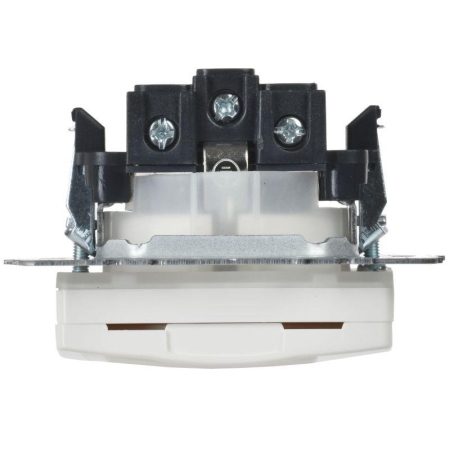 Розетка BRITE РСбш10-3-44-БрБ 16А IP44 с заземл. защ. шторки с крышкой механизм бел. IEK BR-R16-16-44-K01