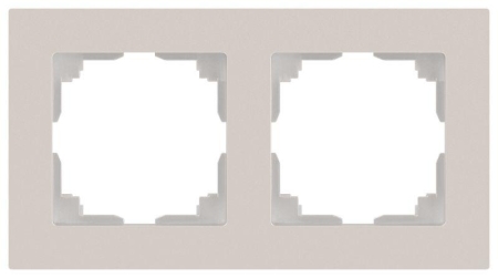Рамка 2-м СП Accent 6-502-06 перламутр. Intro Б0063768