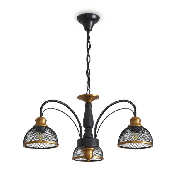 Светильник Caz 3х60Вт E27 IP20 подвесной Freya FR5527PL-03BBZ