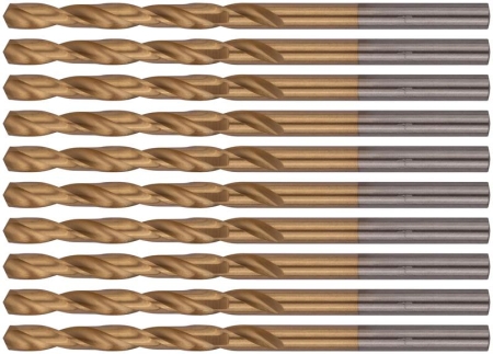 Набор сверл HSS по металлу 4.0мм титан. покрытие (уп.10шт) FIT 34140