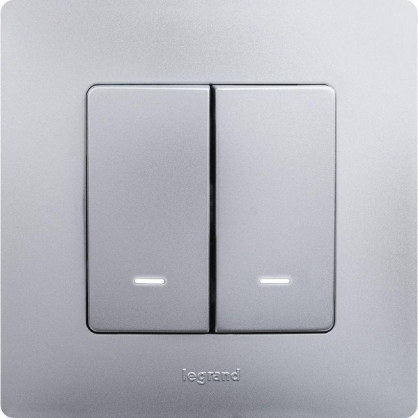 Рамка 1-м Etika алюм. IEK 672551