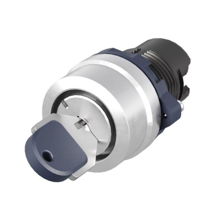 Головка переключателя с ключом на 2 положения с возвратом стандартная ручка алюм. черн. DKC M22S-KM2A