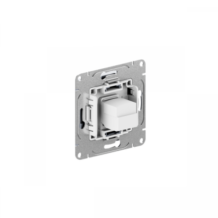 Розетка компьютерная 1-м СП Эпика RJ45 кат.5 механизм алюм. EKF UP1-SOA-RJ45-5