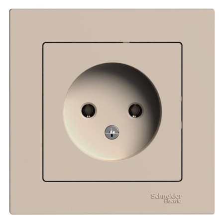 Розетка AtlasDesign 16А без заземл. в сборе песочн. SE ATN001240