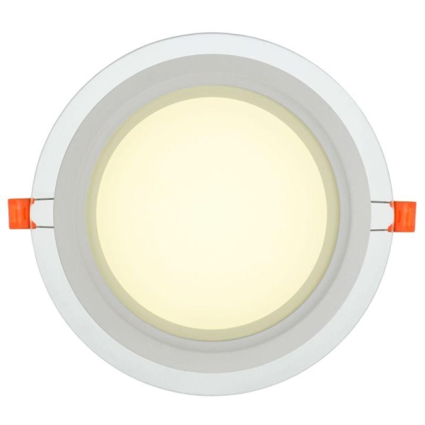 Светильник светодиодный ДВО 1622 18Вт 4000К IP20 встраив. со стекл. круг IEK LDVO0-1622-18-4000-K01