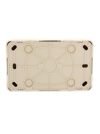 Розетка 2-м ОП Viola с заземл. беленый дуб LEZARD 751-5200-127