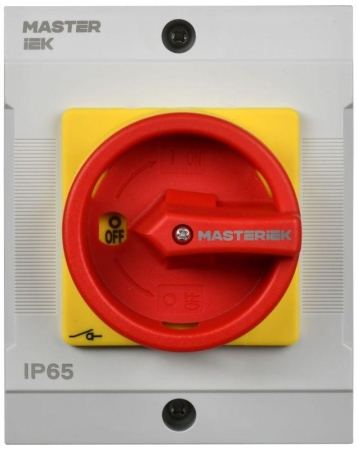 Переключатель кулачковый 16А (сх. 90) в боксе закрытая рукоятка авар. IEK MI-CS22-016-090