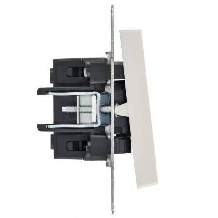 Выключатель 1-кл. СП BRITE ВС10-1-1-БрЖ 10А с индик. механизм жемчуж. IEK BR-V10-1-10-K36