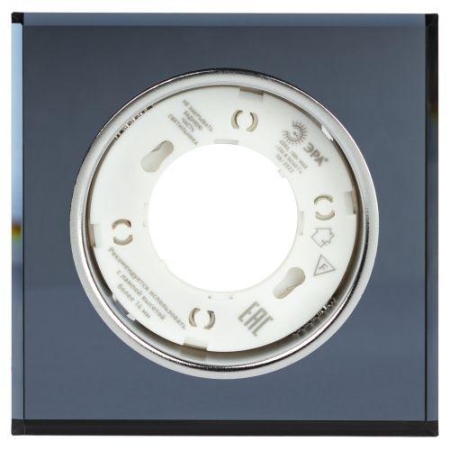 Светильник DK LD50 BK GX53 со светодиодной подсветкой встраиваемый черн. Эра Б0057473