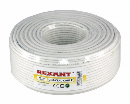 Кабель 3С-2V (48%) 75Ом Б (уп.100м) Rexant 01-2611