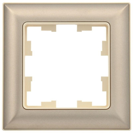 Рамка 1-м BRITE РУ-1-Бр беж./шампань IEK BR-M12-12-3-K10