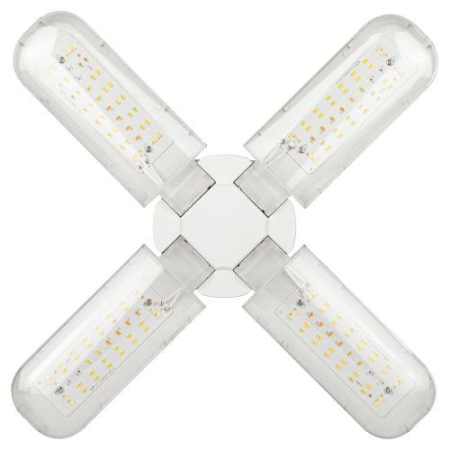 Лампа светодиодная FITO-36W-Rа90-E27-FOLD 36Вт Е27 4-лепестковая для растений полноспектральная Эра Б0061430