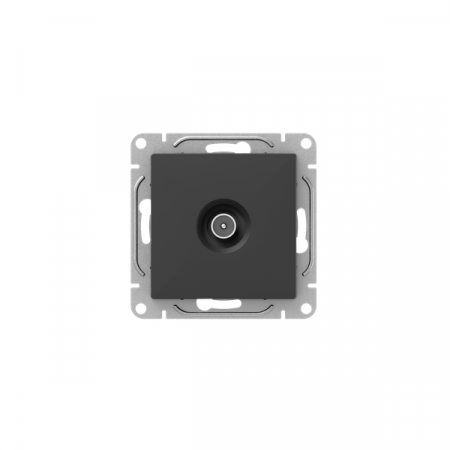 Розетка телевизионная оконечная TV СП Эпика механизм черн. EKF UP1-SOB-TV-3