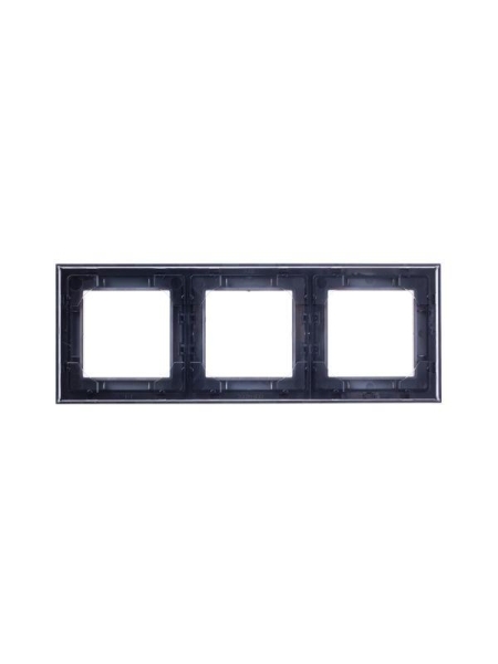 Рамка Levit 3п антрацит/дым. черн. ABB 2CHH015030A6063