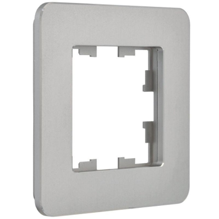 Рамка 1-м BRITE РУ-1-1-Бр метал. алюм. RE IEK BR-M12-M-01-K47