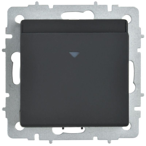 Выключатель карточный BRITE 30А ВС10-1-8-БрГ механизм графит IEK BR-V11-0-10-K53