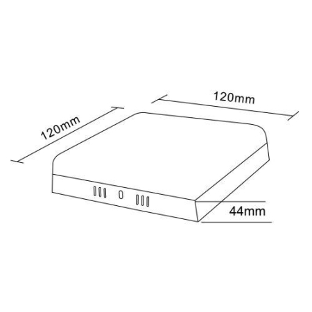 Светильник светодиодный LED 16-18-6K 18Вт 6500К накладной квадратный ЭРА Б0054339