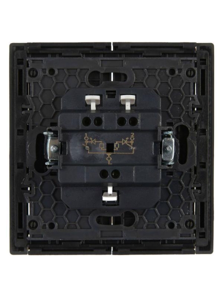 Выключатель 2-кл. СП FORTE&PIANO 10А FP306 с индикацией сер. IEK FP-V20-1-10-1-K03