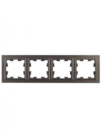 Рамка 4-м BRITE РУ-4-БрТБ бронза IEK BR-M42-K45