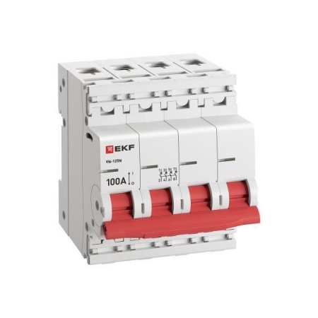 Выключатель нагрузки 4п 100А ВН-125N PROxima EKF S1254100