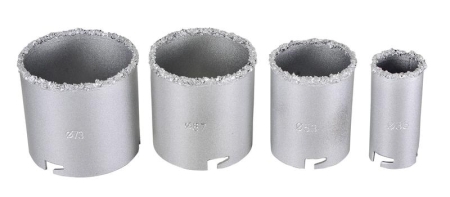 Набор коронок по керамической плитке 33-53-67-73мм Вихрь 73/10/9/4