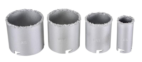 Набор коронок по керамической плитке 33-53-67-73мм Вихрь 73/10/9/4