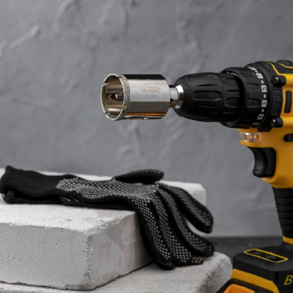 Коронка алмазная 35мм с центровочным сверлом Kranz KR-92-0011