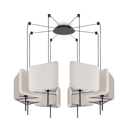 Светильник подвесной Bricola 8х40Вт E14 IP20 Freya FR5511PL-08B