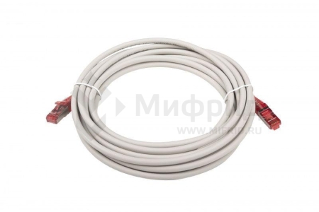 Патч-корд кат.5E F/UTP экранир. LSZH PC-LPM-STP-RJ45-RJ45-C5e-5M-LSZH-GY 5м сер. Hyperline 42339