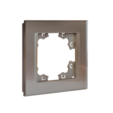 Рамка 1-м Афина стеклянная мокко UNIVersal 2284