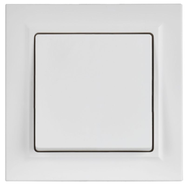 Выключатель 1-кл. СП BRITE ВСР10-1-0-БрАБ 10А в сборе арктич. бел. IEK BR-V10-0-10-K91-F