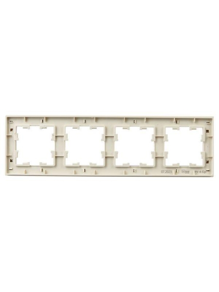 Рамка 4-м BRITE РУ-4-Бр беж. рифленый IEK BR-M42-51-K10