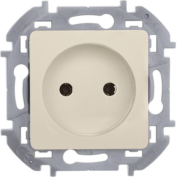 Розетка 1-м СП Inspiria 16А IP20 250В 2P механизм сл. кость IEK 673711