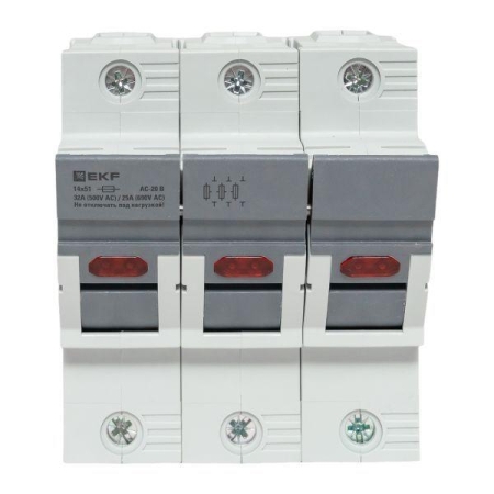 Предохранитель-разъединитель DF 14х51 3п (тип ПВЦ) EKF df143-e