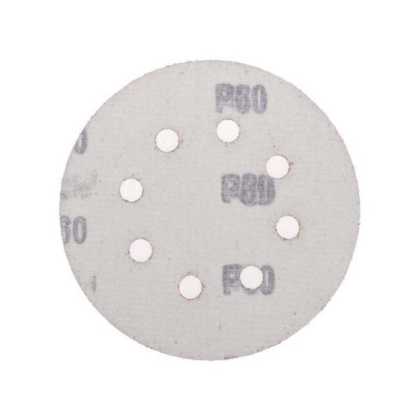 Диск абразивный на ворсовой основе на липучке перфорир. P60 125мм (уп.10шт) Kranz KR-91-1165