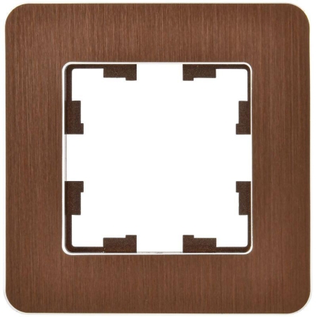 Рамка 1-м BRITE РУ-1-1-Бр метал. коричн. RE AL IEK BR-M12-M-21-K30