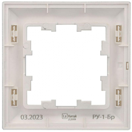 Рамка 1-м BRITE РУ-1-Бр алюм./алюм. IEK BR-M12-12-K47