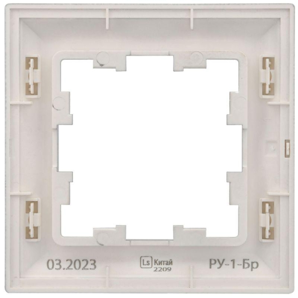 Рамка 1-м BRITE РУ-1-Бр алюм./алюм. IEK BR-M12-12-K47