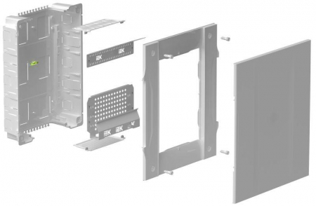 Корпус мультимедиа встраиваемый 470х410мм Krepta 5 пластик. IEK KR5-KP23-V-41