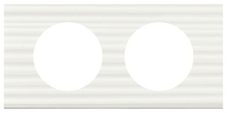 Рамка 2-м Celiane Corian бел. рельеф Leg 069012