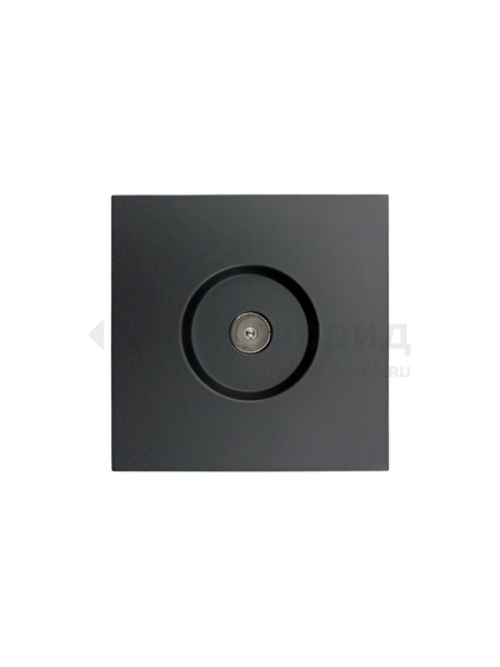 Розетка ТВ оконечная СП ZIMA IP20 черн. бархат LEZARD 704-4288-130